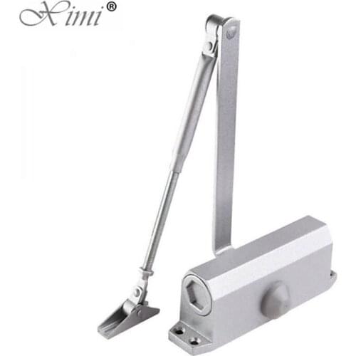 Automatic Door Closers Security System Adjustable Closing/Latching Speed Aluminium for Left and Right Hand Doors 45-60Kg 900mm