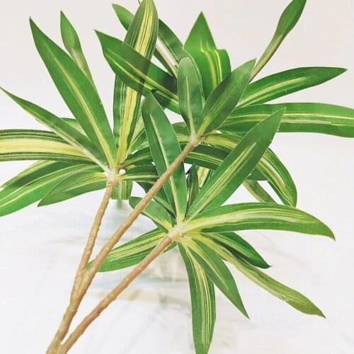 Bamboo for For Home Garden Decoration 5cm Artificial Tropical Plants Fake Coconut Tre 7 Large Palm Tree Silk Plants Leaves Fals