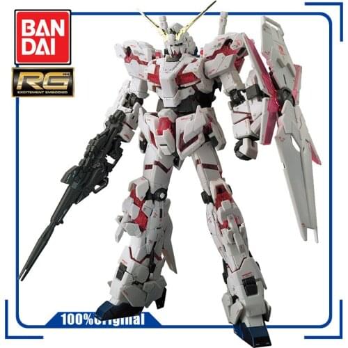 BANDAI RG 25 1/144 RX-0 UNICORN GUNDAM Assembly Model Action Toy Figures Childrens Gifts