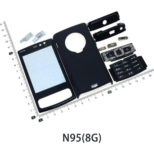 For Nokia N95 8G Housing Front Faceplate Frame Cover Case+Back cover/battery door cover+Keypad