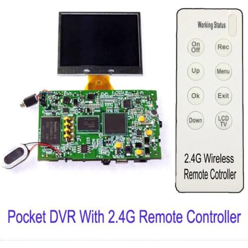 SD card Digital Video Recorder Mini DVR Module With 2.4G Hz Wireless Control Support AV Input Output Compact Recorder Module