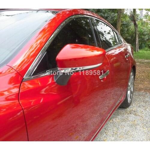For Mazda 6 M6 Atenza 2014 2015 2016 ABS Chrome Car Accessories Side Mirror Trim Rear View Molding