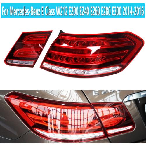 For Mercedes-Benz E Class W212 E200 E240 E260 E280 E300 2014 2015 2016 Red Rear Car LED Tail Light Brake Light 2129060403