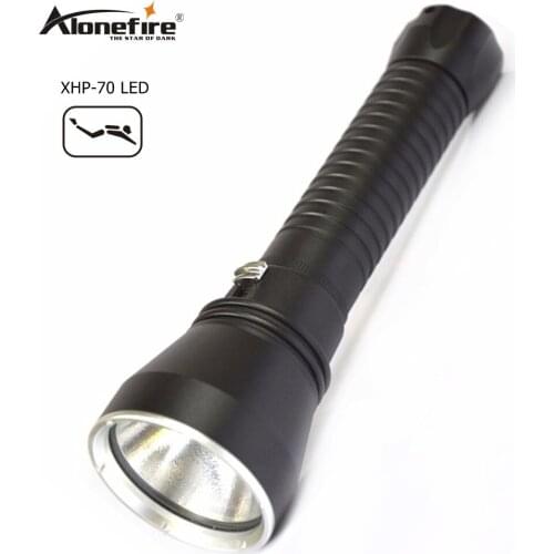 AloneFire DV15 most Powerful diving flashlight Super Brightness torch flash lights XHP70 26650 diver Underwater 100M Waterproof