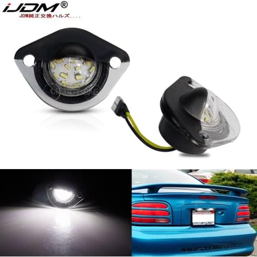 IJDM 12V 5W T10 LED Number License Plate Light Lamps For Ford Mustang GT Car License Plate Lights Exterior Access CANBUS 94-2004