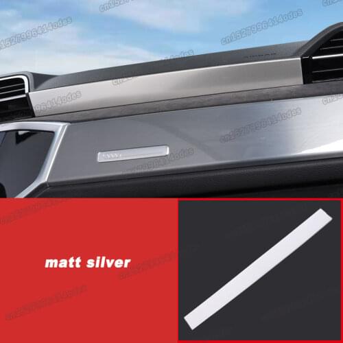 Lsrtw2017 Car Dashboard Cover Trims Panel Center Console Moldings for Audi Q3 2019 2020 2021 Accessories Auto Styling Kit Parts