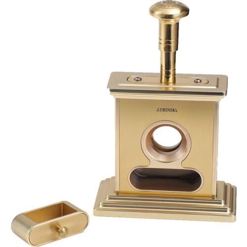 Table Metal Cigar Cutter Desktop Tobacco Cigarette Cutting Tools Stainless Steel Tobacco Scissors Smoking Cigar Accessories