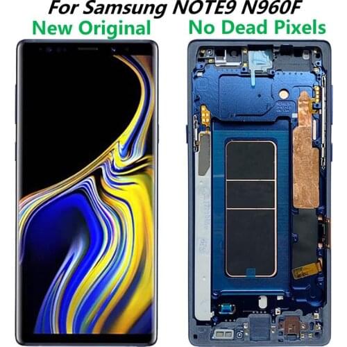 Original Note9 LCD For Samsung Galaxy Note 9 LCD Screen With Bezel Amoled SM-N960F N960U N960F/DS Display Touch Screen Assembly