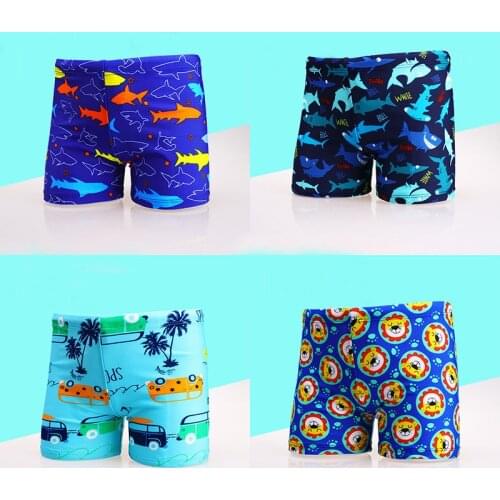 Large Size Toddler Cartoon Print Swimming Trunks Swimwear Swimsuit Baby Boy Pool Shorts Swim Trunk Beach Short for Children