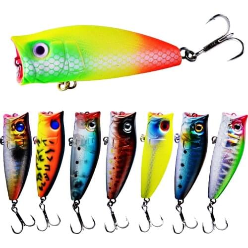 POETRYYI 2021 New Fishing Lures Mini Micro Popper 5.7cm 7g Jerkbait Bass Pike Carkbait Wobblers Swimbait Professional Hard Bait
