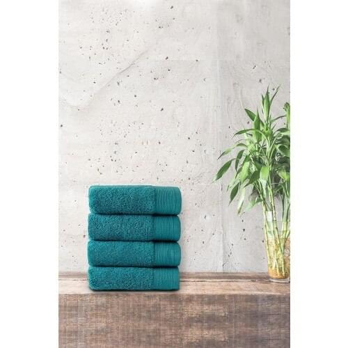 Your Upline Massimo Sea Blue 30x50 cm 4'lü Hand Towel