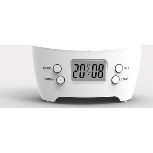Night Light with Alarm Clock & Humidifier Bedside Lamp for Bedroom Living Room Gifts for Friends