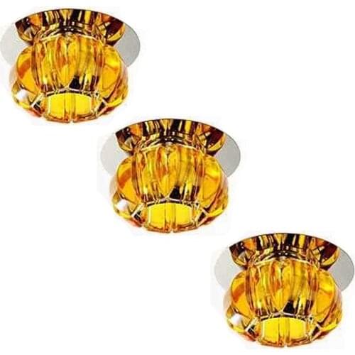 3w Led pumpkin crystal balcony ceiling lights recessed lighting entrance lights