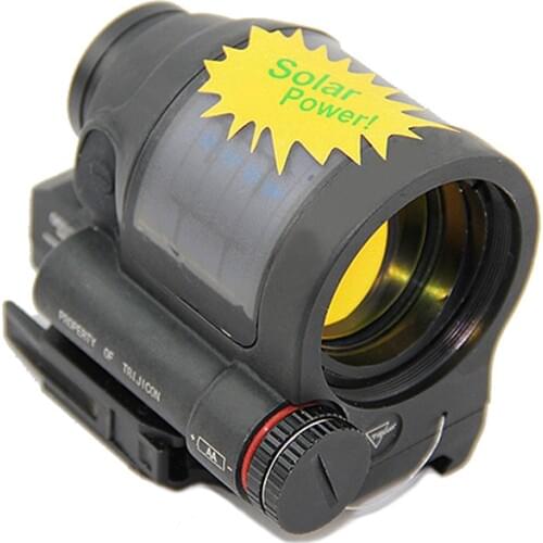 Tactical Trijicon Solar Power System SRS 1X38 Red Dot Scope Hunting Reflex Sight With QD Mount Optics Rifle Scope