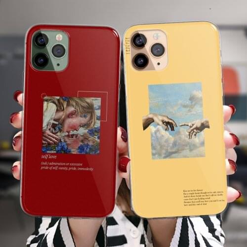 Mona Lisa Phone Cases For iPhone 12 11 Pro XS Max 6S 8 7 Plus X XR 5S SE 2020 12Mini Aesthetic Art Soft TPU Silicone Cover