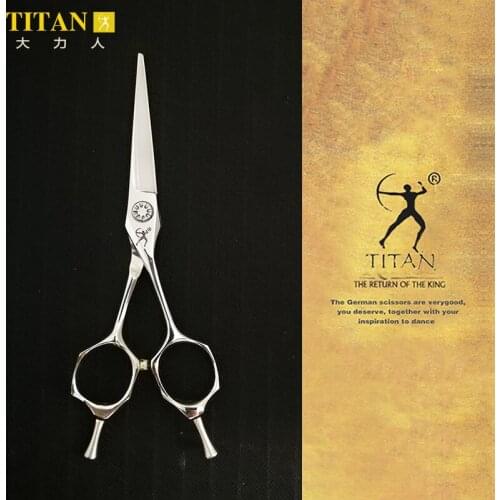 Titan barber shop stianless steel VG10 hand made sharp professinal hair scissors