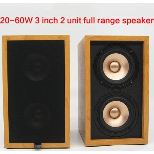 60W High Power 3 Inch Speaker Full Frequency Passive HiFi Bookshelf Speaker High Fidelity Home Computer Front Surround Sound DIY