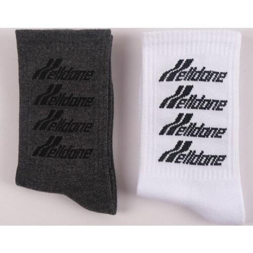 Adult Crew Street Fashion Cotton Socks Streetwear Simple Things Done Well Dark Gray Grey Unisex Funny Get Lucky Success Pep Talk