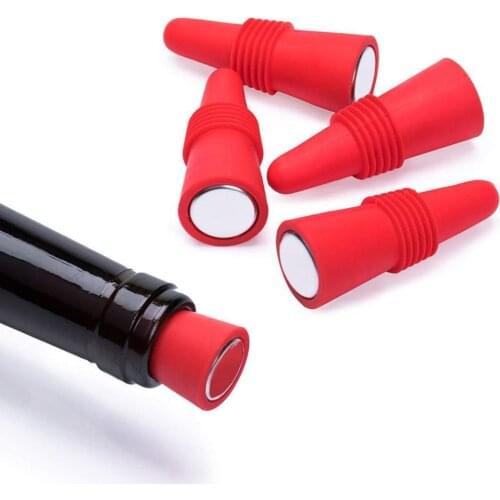 Unique Bar Accessories Tools Small Wine Stopper Cork Bottle Plug Silicone Sealed Bottle Stopper