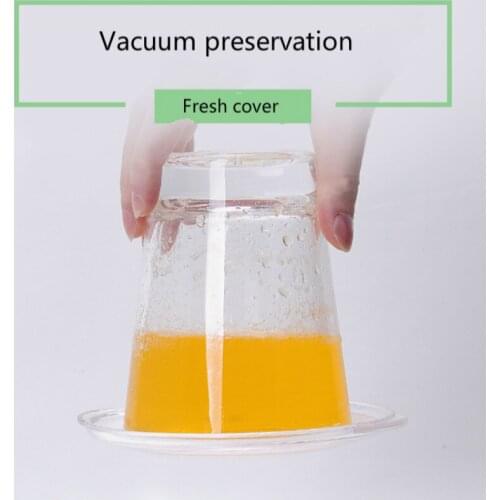 Vacuum Fresh-Keeping Cover Air Extraction Seal Cover Reusable Silicone Food Storage Cover Suitable For All Round Containers