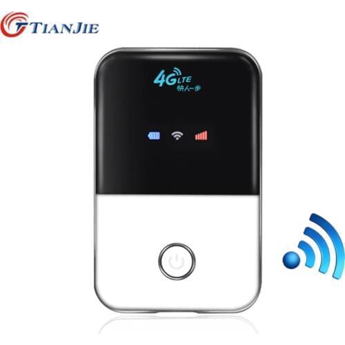 TIANJIE 4G Wifi Router Lte Wireless mini Mobile Wi fi Portable Pocket Hotspot Car 3G 4G Unlocked modem With Sim Card Slot