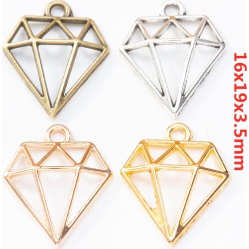 65 pieces of diamond pendant retro metal zinc alloy small jewelry fashion exquisite pendant pendant making 8360