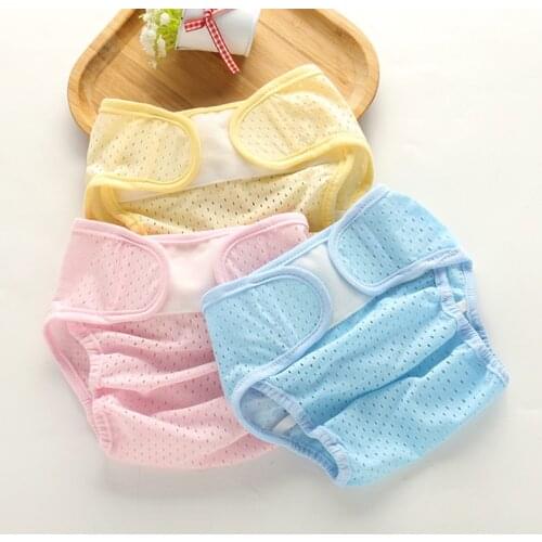 Baby Cotton Diapers Reusable Training Pants Panties Cloth Nappies Changing Washable Infants Children Underwear 6Layers Cotton