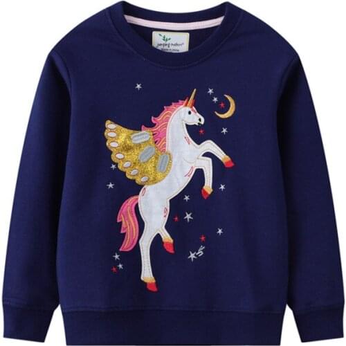 Girls Sweatshirts Kids Toddlers Sweatshirt Unicorn Stars Tops for Girls Kids Costume Children Cotton Casual Clothes