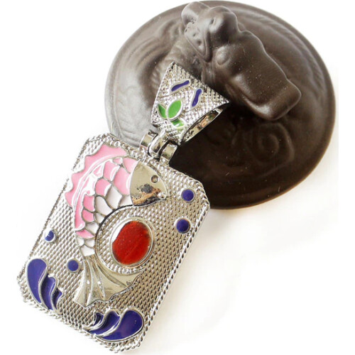 Druzy fashion jewelry fineness novetly decorate exquisite necklace Vintage imals fish metal personality locket Free Shipping