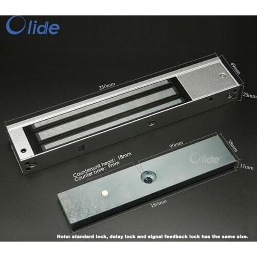 Electric Magnetic Lock For Max 280kg Swing Door,Door Lock Access Control For 12V DC Magnet
