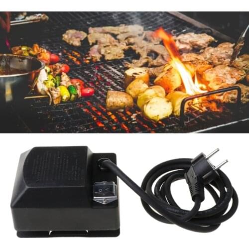 Electric Barbecue Rotisserie Motor Universal BBQ Grill 2.5-3rpm Rotary Speed Max 15KG Output Force EU Plug