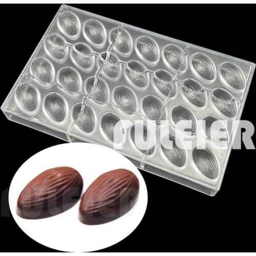 28 Cavity Belgian Chocolate Mold Big Cocoa Cake Polycarbonate Mould For Baking Pastry Sweets Confectionery Tools