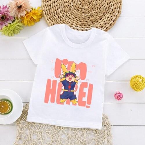 Kawaii Boku No Hero Academia Kawaii Himiko Toga Graphic Tees My Hero Academia Anime T Shirt Children Summer Tops Kids Clothes