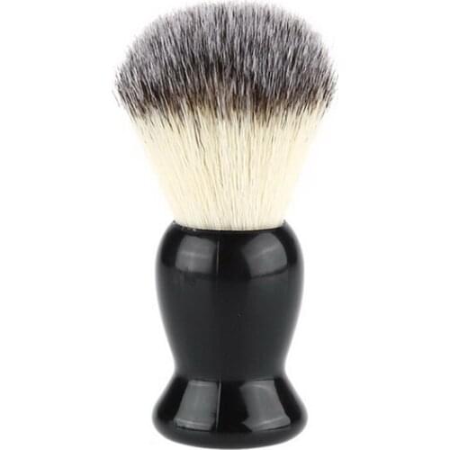 50pcs Fashion Brown soft hair brush Wood Shaving Brush handle Best Pure nylon Hair For Men Shaving brush tools DHL