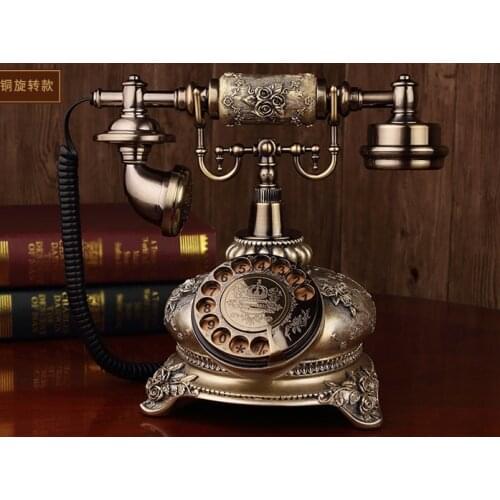 Fashion antique fixed telephone Fashion dial swivel plate vintege telephone