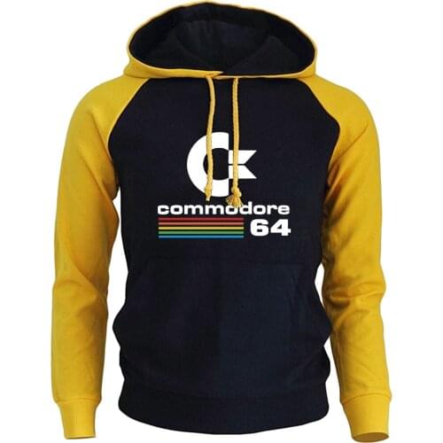 Commodore 64 Hoddies Men C64 SID Amiga Retro 8-bit Ultra Cool Design Mens Hooded Sweatshirts 2019 New Arrival Fashion Male hoody