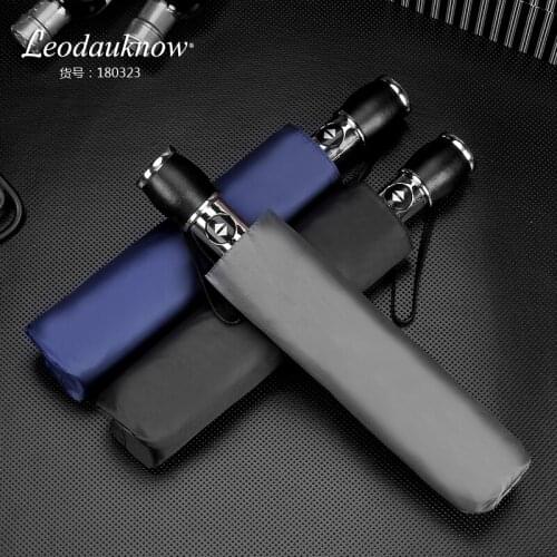 2019 Automatic Folding Umbrella Men Rain Quality Windproof Uv Large Paraguas Male Stripe Parapluie 3 Colors Recommend