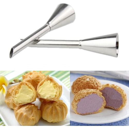 Stainless Steel Icing Piping Nozzle Cream Beak Pastry Puff Cream Injector Cake Nozzle Baking Confectionery Tool Decoration