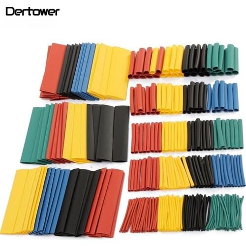 328Pcs/Lot Polyolefin Assorted Heat Shrink Tubing Insulation Shrinkable Tube Wrap Wire Cable Multicolor Tools
