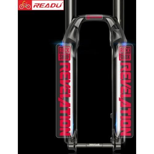 READU 2021 Rockshox REVELATION Mountain Bike Front Fork Decals Bicycle Front Fork Stickers Bike Accessories
