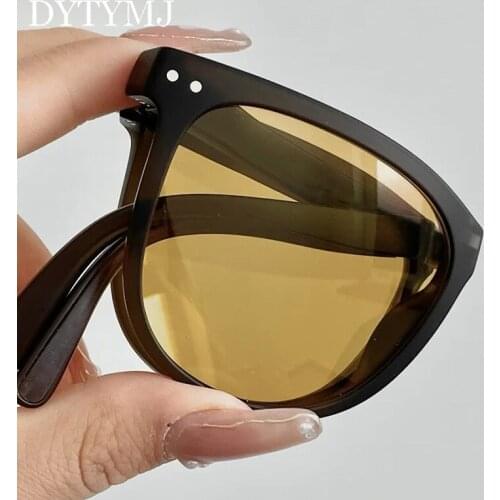 DYTYMJ 2021 Ins Folding Sunglasses Women Vintage Eyewear Women/Men Polarized Glasses Women Designer Lentes De Sol Mujer uv400