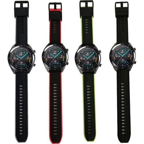 22mm Silicone replacement strap for Huami Amazfit GTR 47MM Silicon Watch Band For Xiaomi Amazfit Stratos 2 2S 3 Pace Watchband