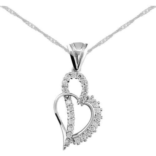 Tevuli 925 Sterling Silver Heart Women Necklace