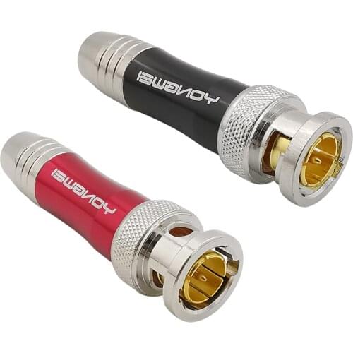 BNC Male Plug BNC Video Cable HD SDI Connector 75-5BNC Soldering Head Monitoring BNC jumper Coaxial Copper Core Q9 video cable