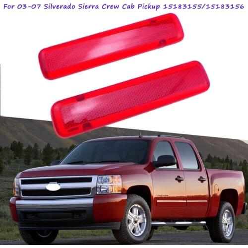 15183155 15183156 For Chevy Silverado Sierra Crew Cab Pickup 2003 ~ 2007 Car LED Door Warning Lamp Inside Door Trim Reflector