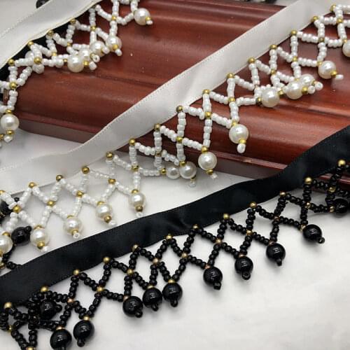 7mm wide small splay lace handmade silver beaded lace accessories ethnic elements lace 1.5meter/piece