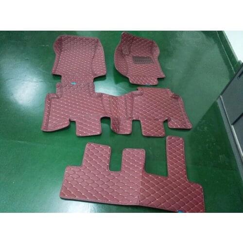 Free ship RHD full surrounded car floor mats for Right Hand DriveToyota Land Cruiser Prado 7seats waterproof carpets for Prado