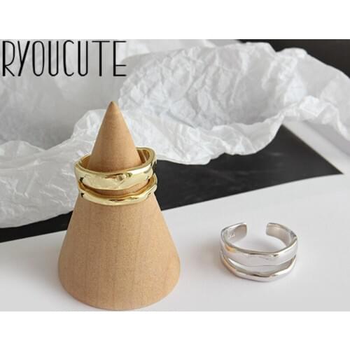 Bohemian Ethnic Silver Color Big Chain Open Rings for Women Bridal Wedding Vintage Finger Rings