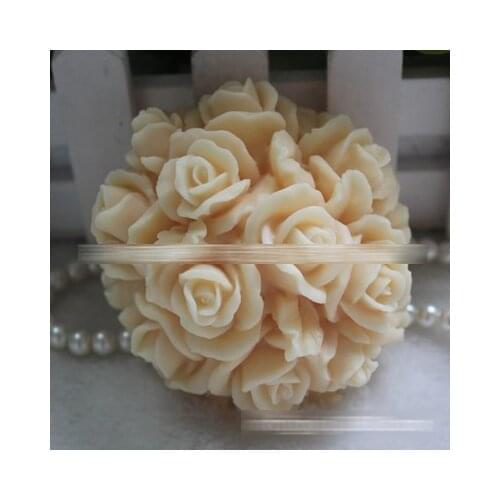 Flowers Molds Flower Ball Soap Mold Molds Candle DIY Craft Candle Resin Handmade Flower Ball Soaps Making Small Rose Silicone
