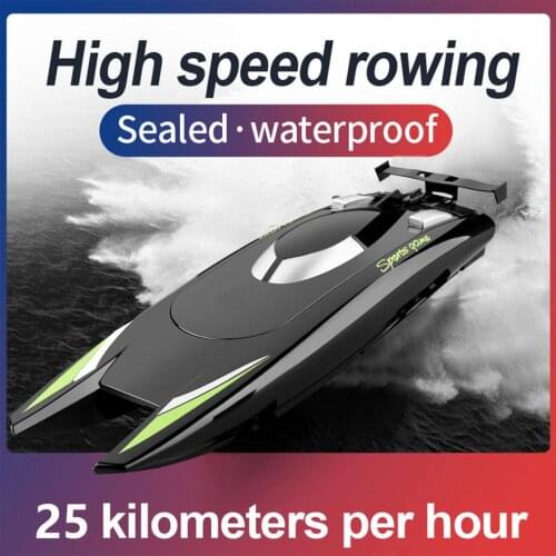 2.4GHz RC Racing Boat High Speed Electric 25KM/H Remote Controlled Speedboat Distance Fast Ship Fishing Boat Gift Water Toys
